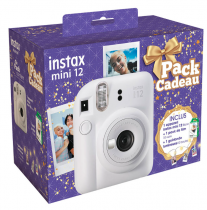 FUJIFILM Instax Mini 12 Blanc Pack Cadeau