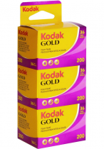 KODAK -Film couleur Gold 200 iso 135/36P Tripack