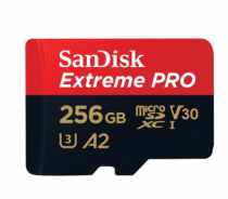 SANDISK MICRO SD EXTREME PRO 256GB 200/140MB/