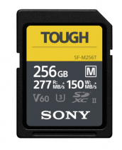 SONY SD SERIE M TOUGH UHS-II 256GB CL 10 V60 (jusqu\'à 277MB/S en lecture et 150MB/S en écriture)